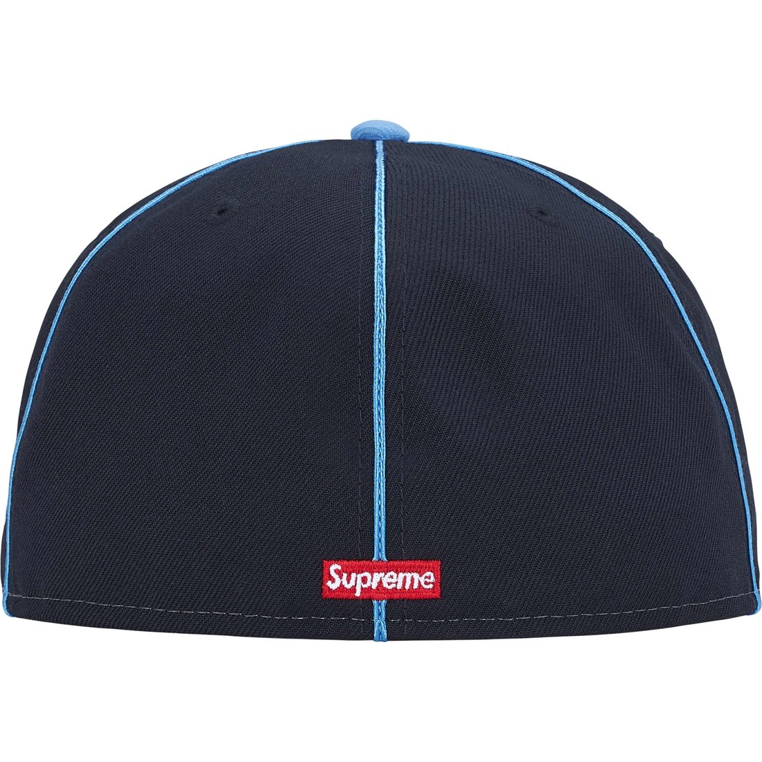 Supreme Piping Script Logo New Era (SS25) - Navy - $54