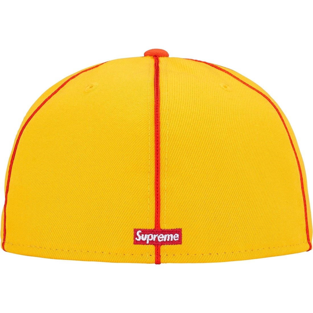 Supreme Piping Script Logo New Era (SS25) - Yellow - $54