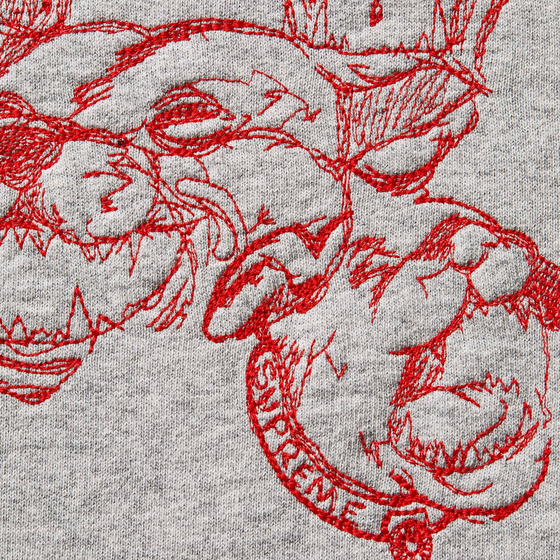 Supreme Pitbulls Embroidered Sweatpant (SS25) - Heather Grey - $158
