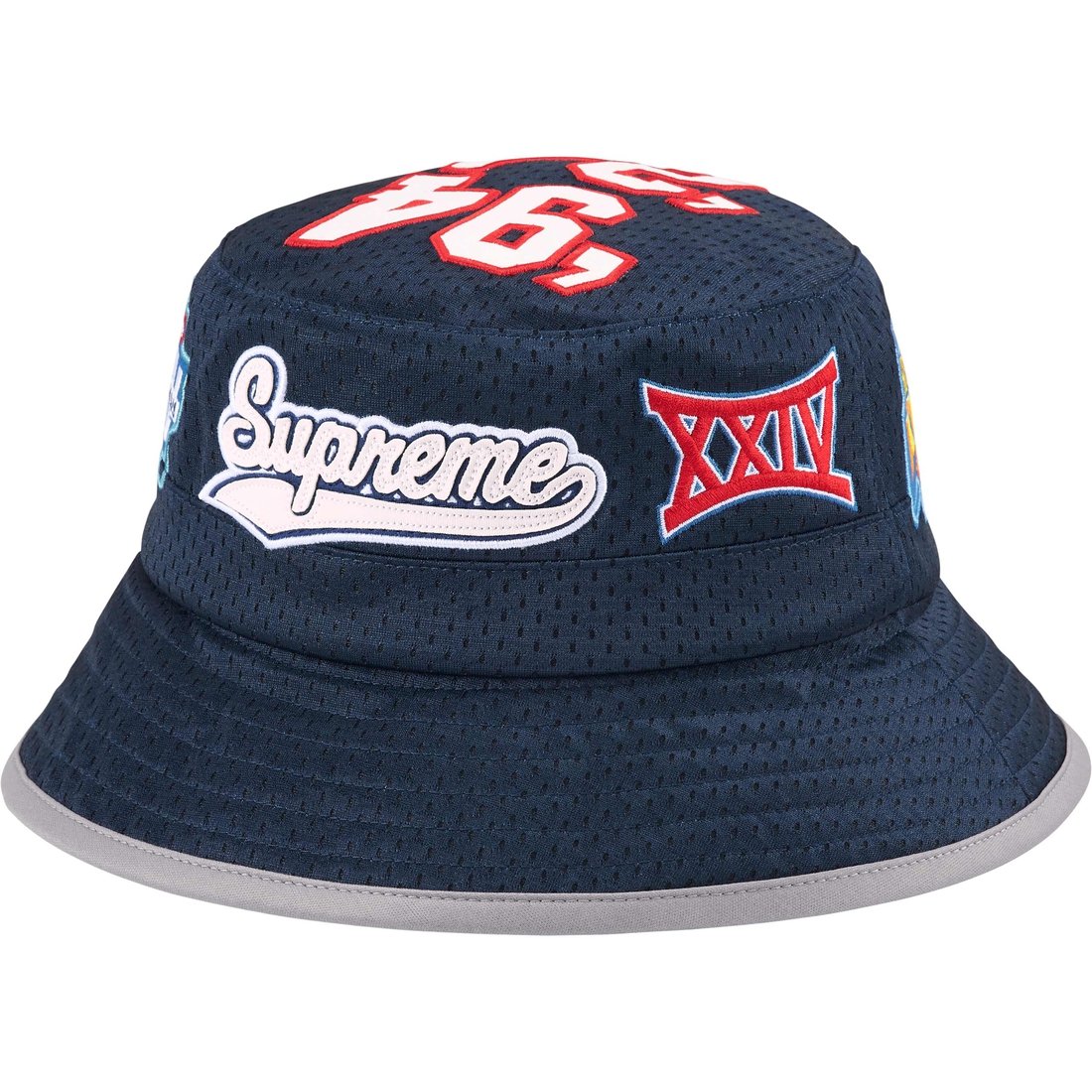 Supreme Playoffs Mesh Crusher (SS25) - Navy - $60