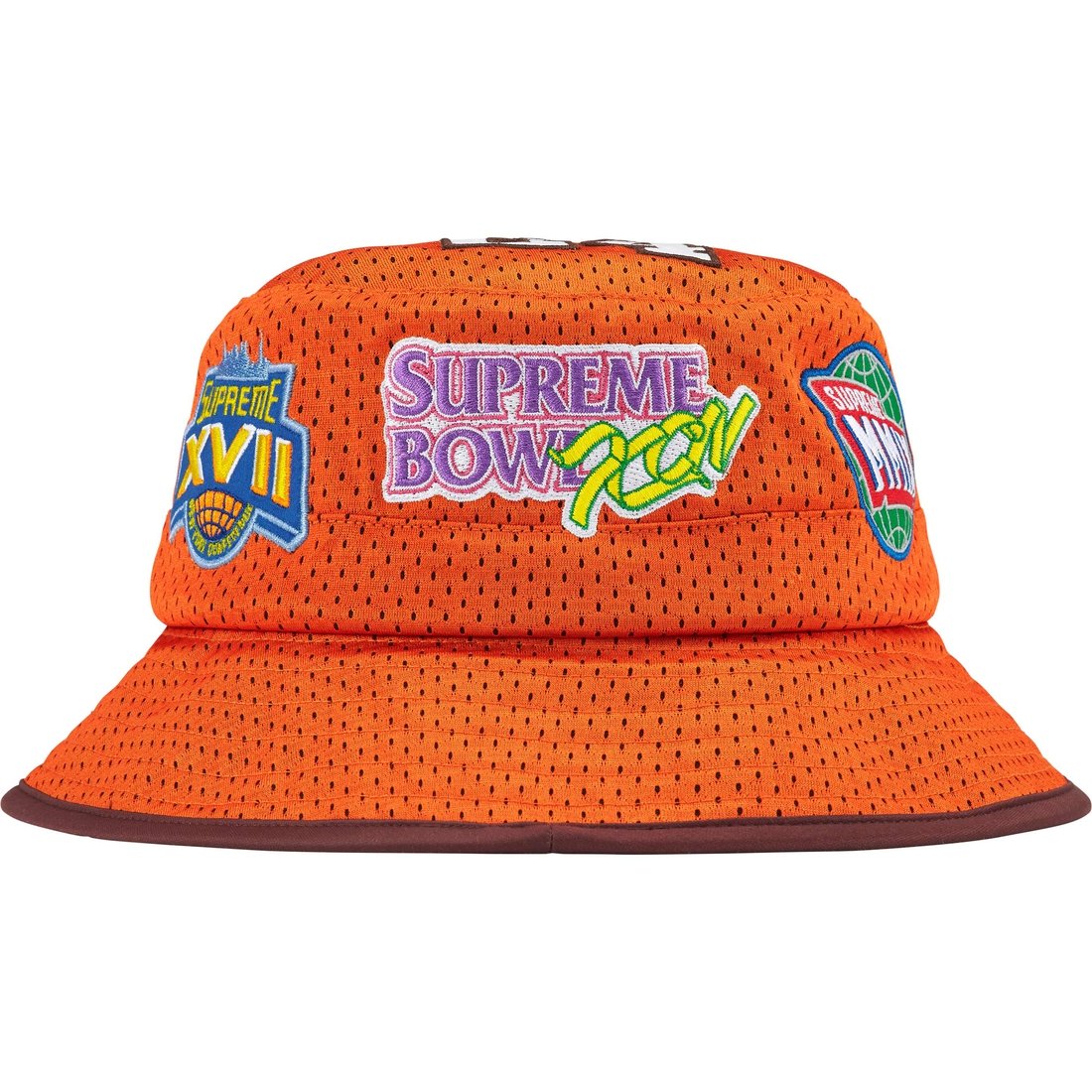 Supreme Playoffs Mesh Crusher (SS25) - Orange - $60