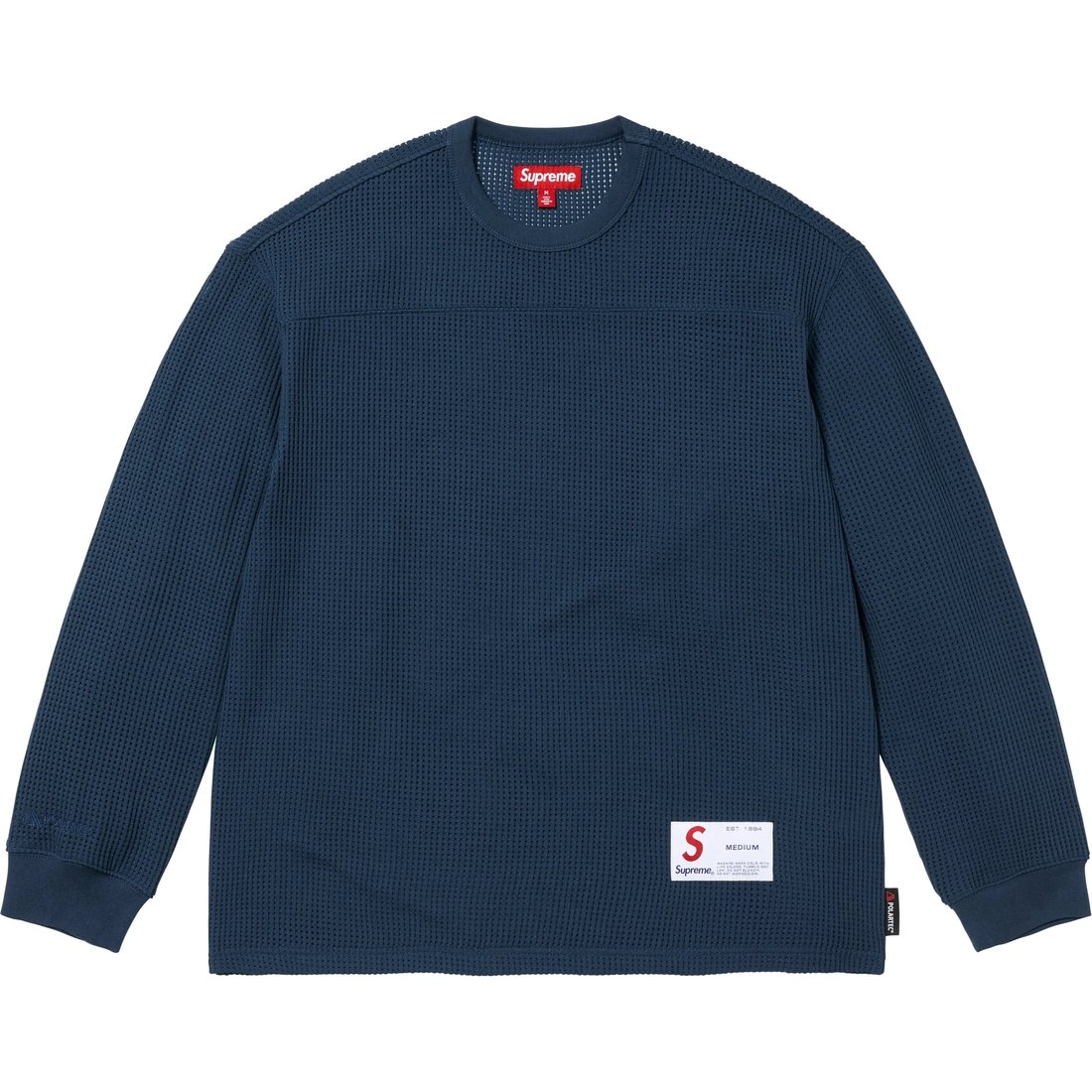 Supreme Polartec Mesh L S Football Top (SS25) - Navy - $118