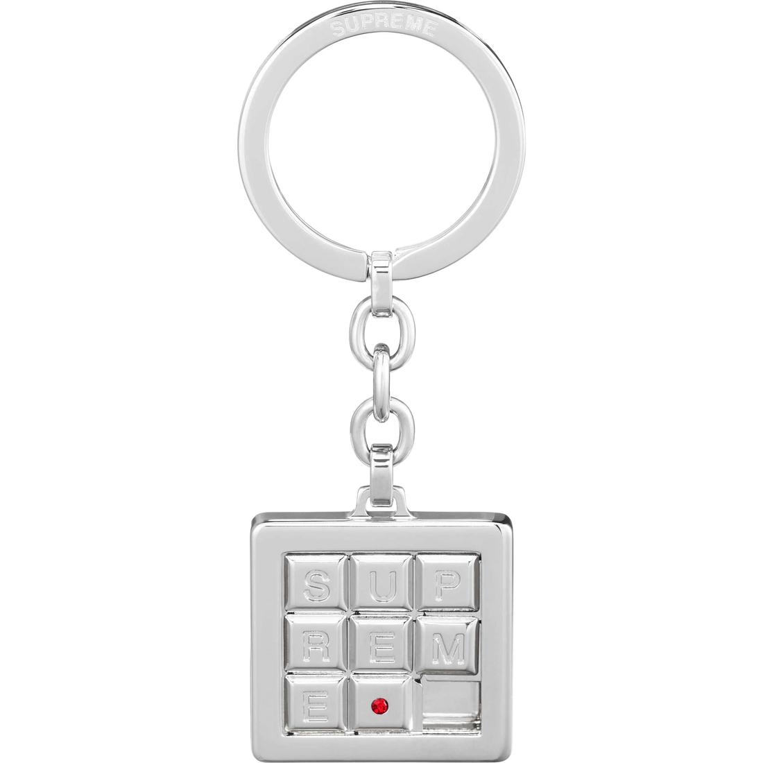 Supreme Puzzle Keychain (SS25) - Silver - $58