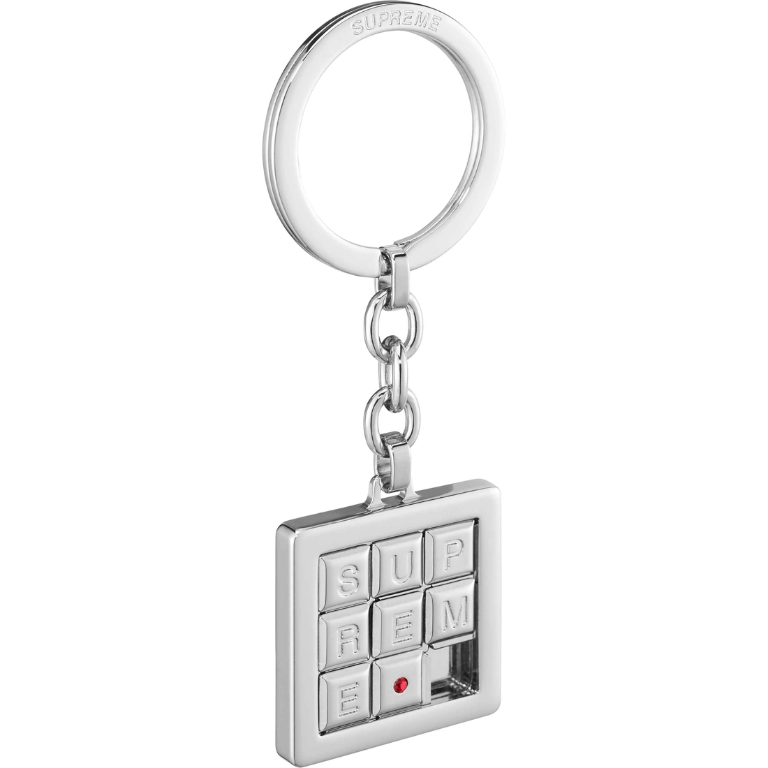 Supreme Puzzle Keychain (SS25) - Silver - $58