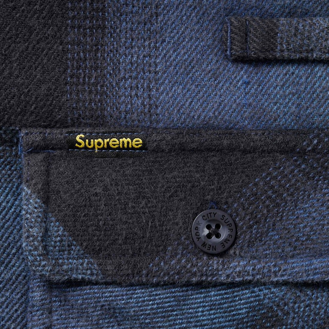 Supreme Quilted Lined Hooded Flannel Shirt (SS25) - Blue Plaid - $168