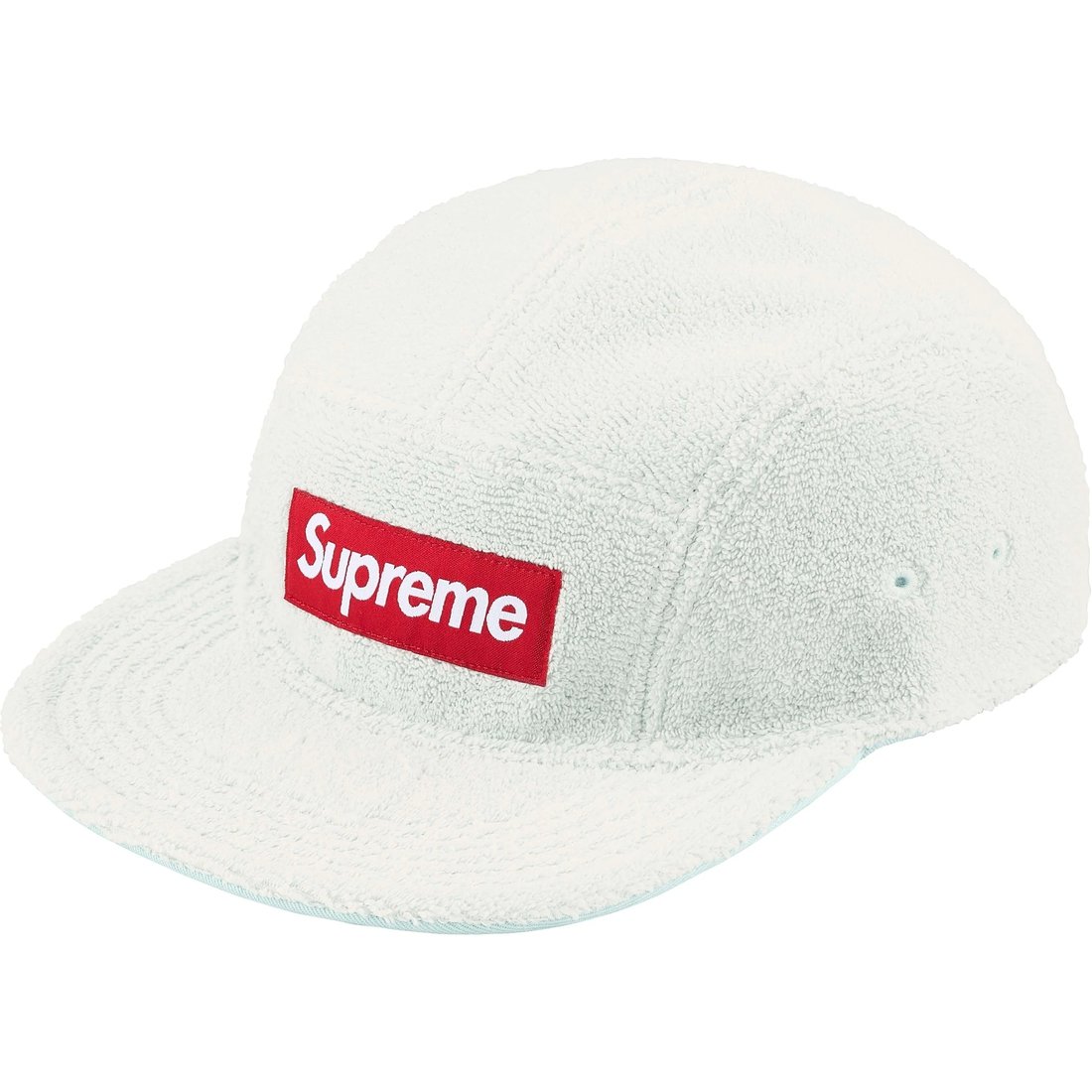 Supreme Reversible Terry Camp Cap (SS25) - White - $54