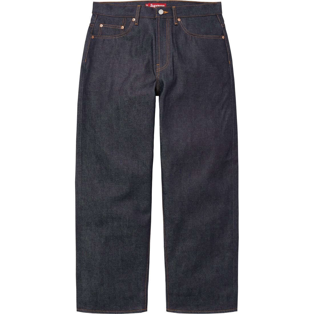 Supreme Rigid Baggy Selvedge Jean (SS25) - Rigid Indigo - $198