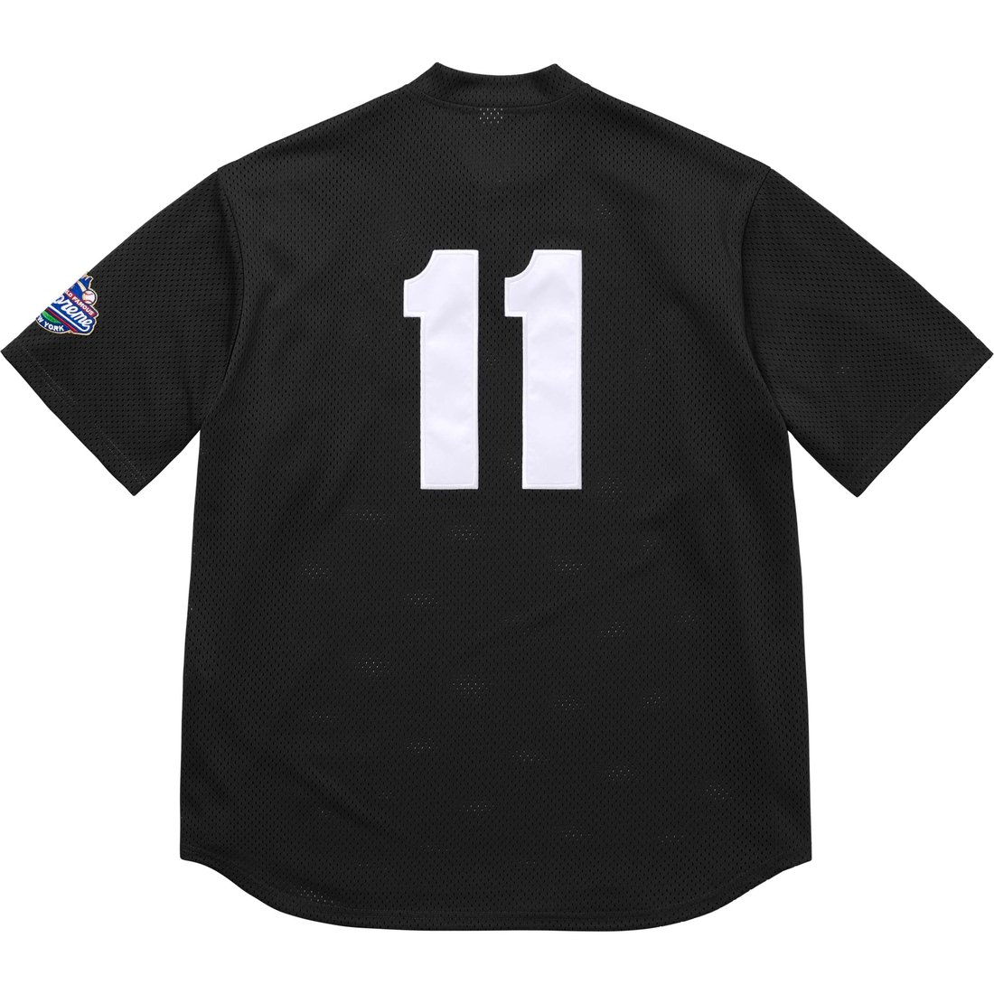 Supreme S Logo Baseball Henley (SS25) - Black - $118