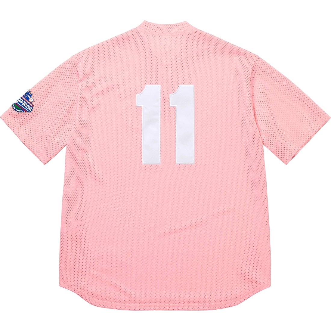 Supreme S Logo Baseball Henley (SS25) - Pink - $118