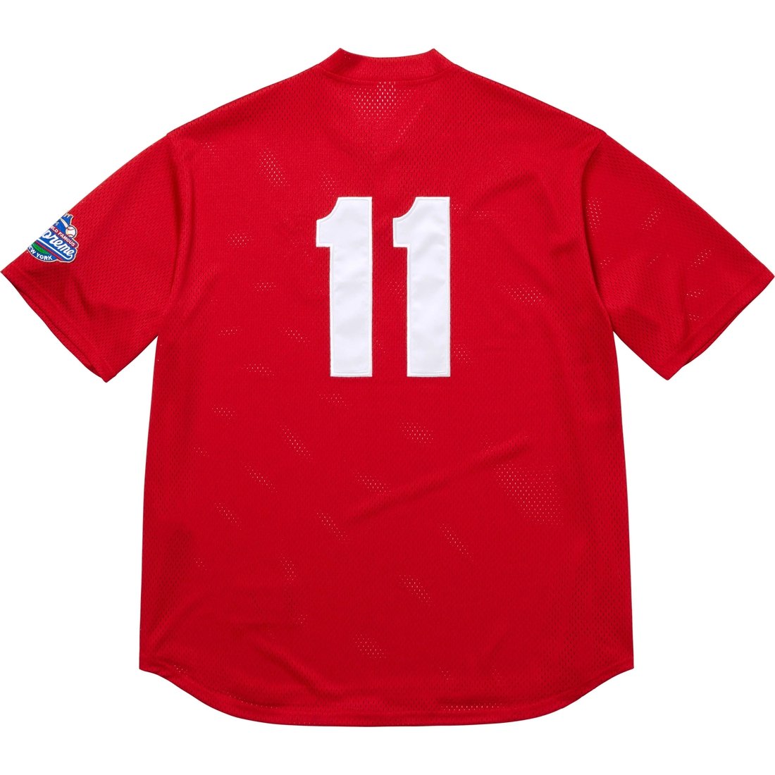 Supreme S Logo Baseball Henley (SS25) - Red - $118