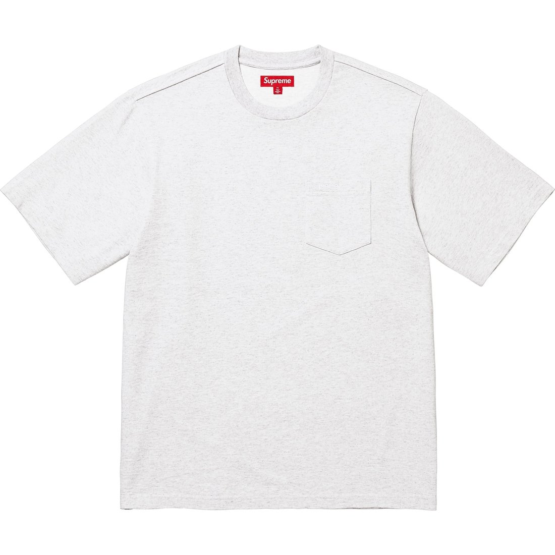 Supreme S S Pocket Tee (SS25) - Ash Grey - $60