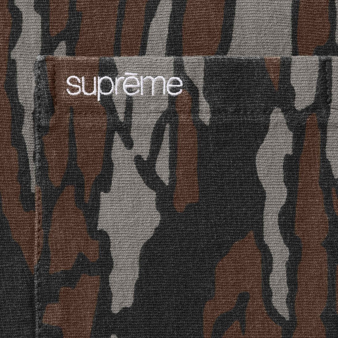 Supreme S S Pocket Tee (SS25) - Mossy Oak® Trebark® Camo - $60
