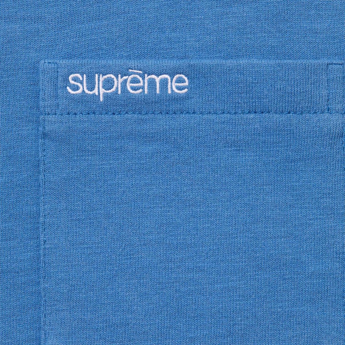 Supreme S S Pocket Tee (SS25) - Pale Royal - $60