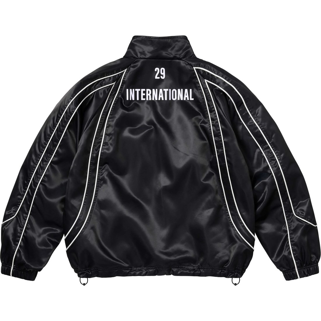 Supreme Satin Piping Pullover (SS25) - Black - $198