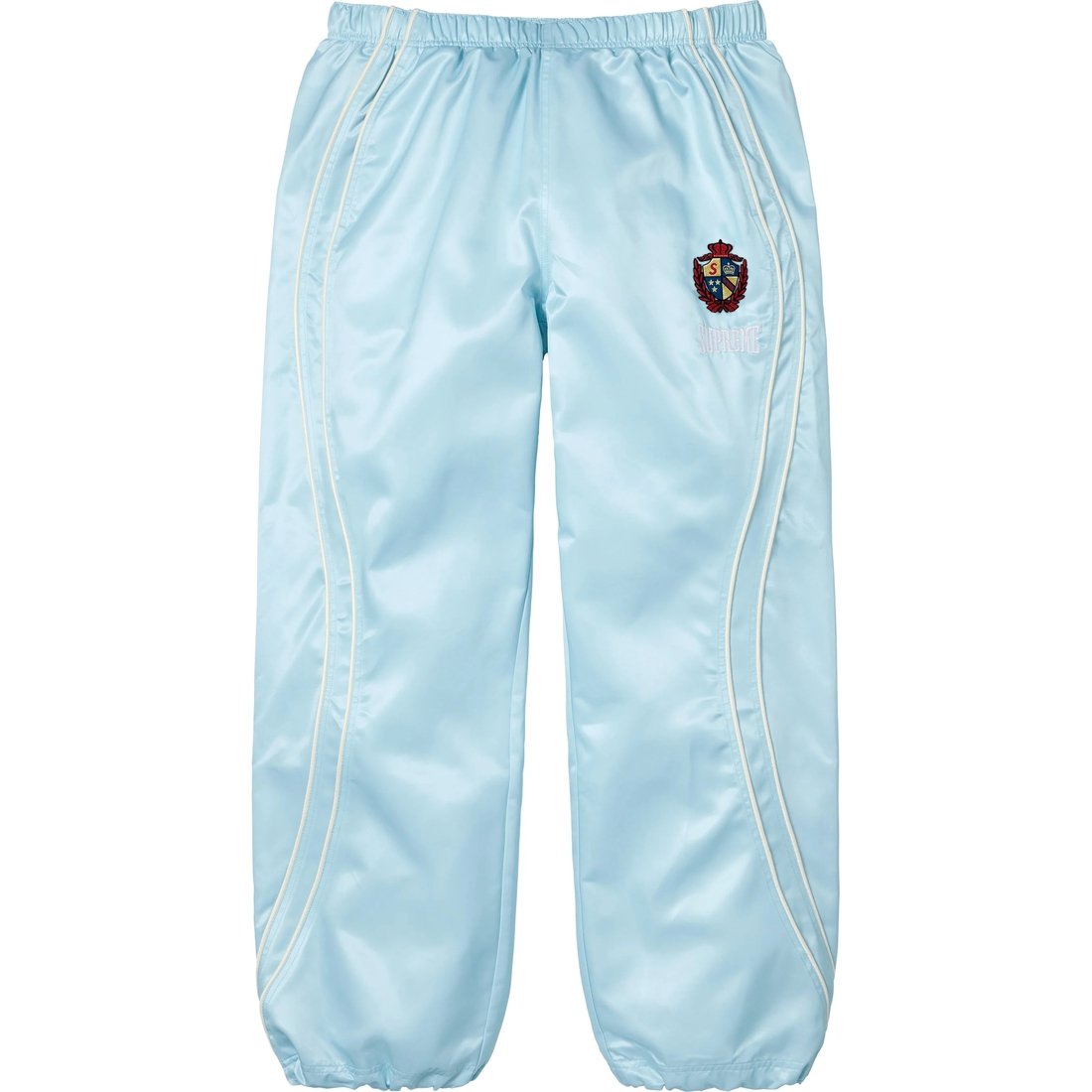 Supreme Satin Track Pant (SS25) - Light Blue - $158