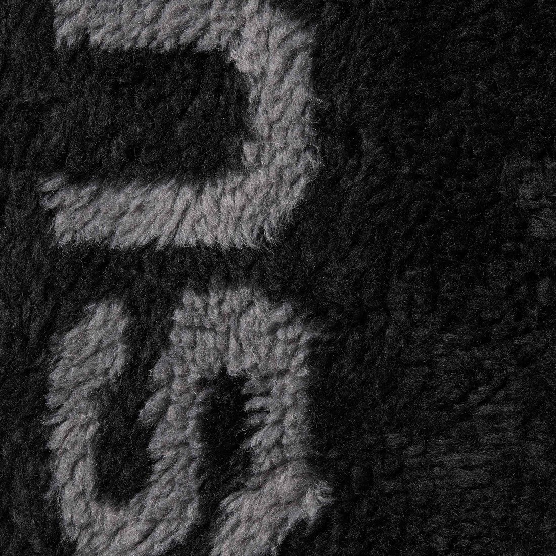 Supreme Shoulder Logo Fleece Jacket (SS25) - Black - $178