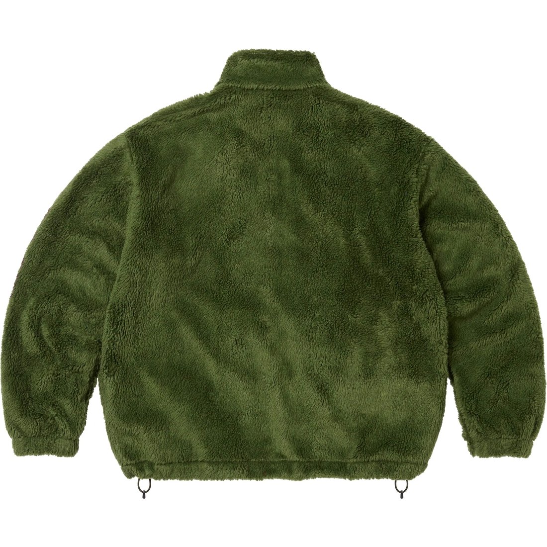 Supreme Shoulder Logo Fleece Jacket (SS25) - Green - $178