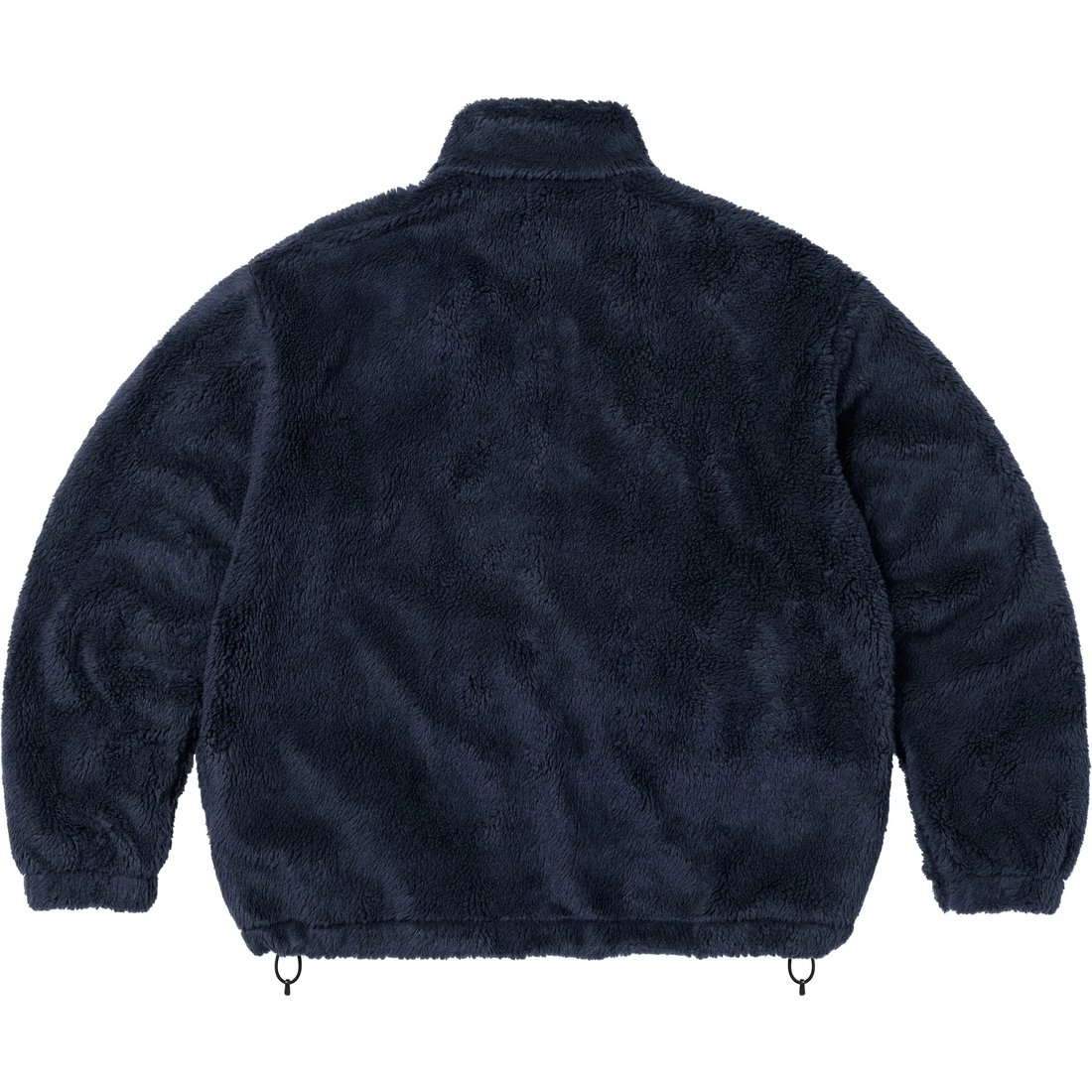 Supreme Shoulder Logo Fleece Jacket (SS25) - Navy - $178