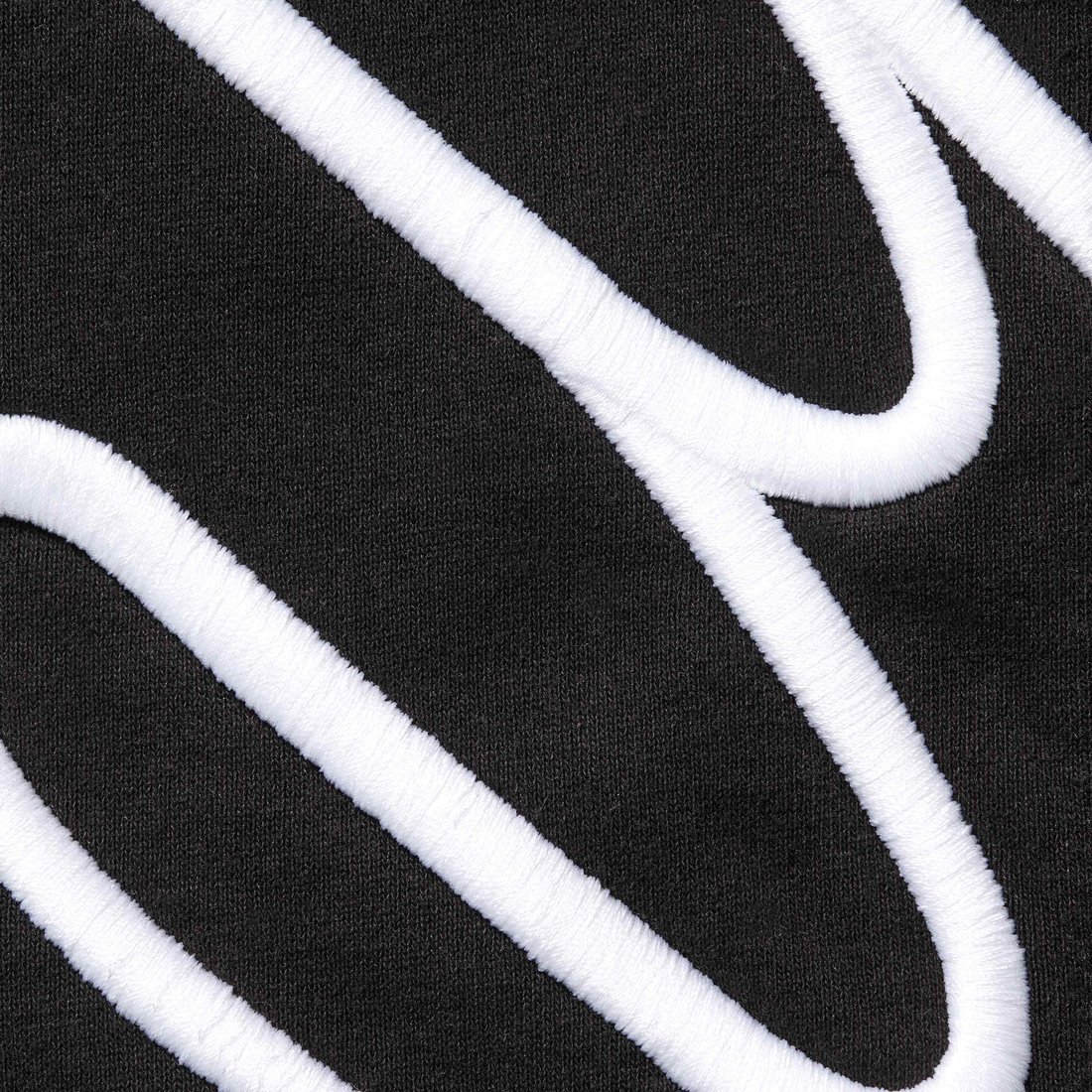Supreme Shoulder Script Hooded Sweatshirt (SS25) - Black - $168