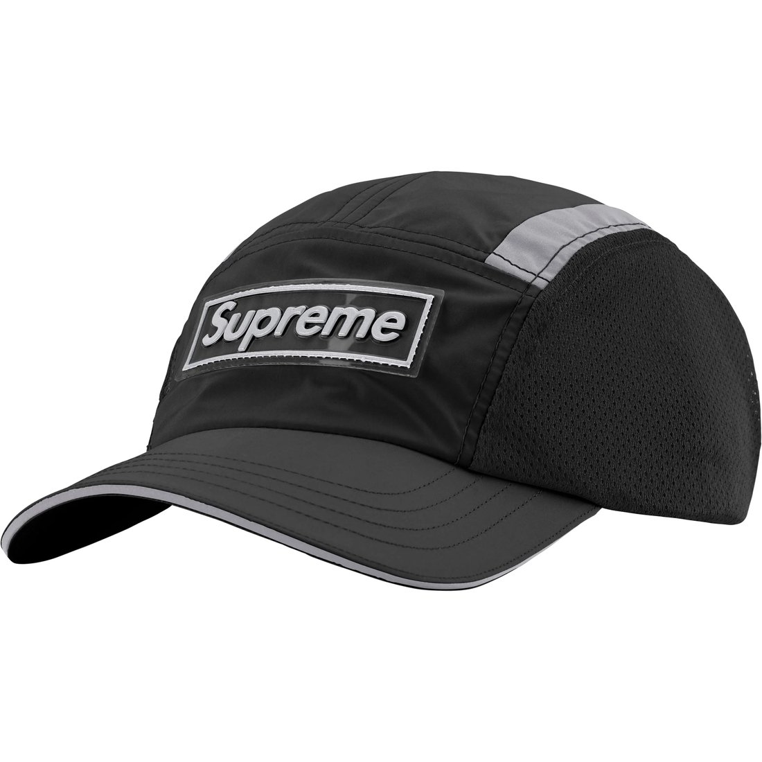 Supreme Side Mesh Camp Cap (SS25) - Black - $48