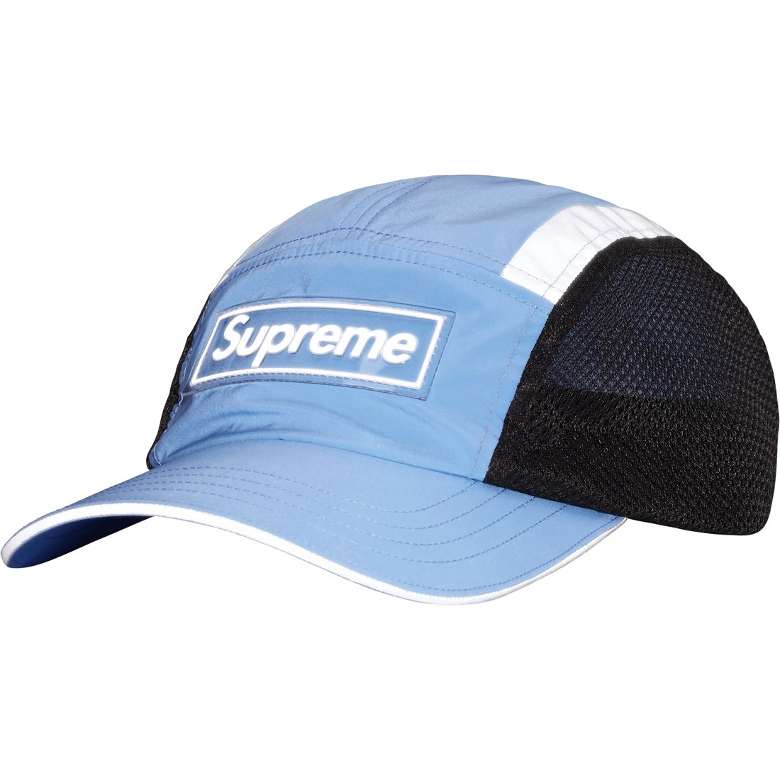 Supreme Side Mesh Camp Cap (SS25) - Light Blue - $48