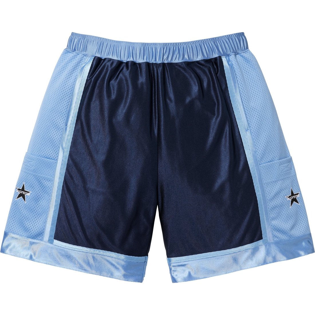 Supreme Side Pocket Basketball Short (SS25) - Blue - $110