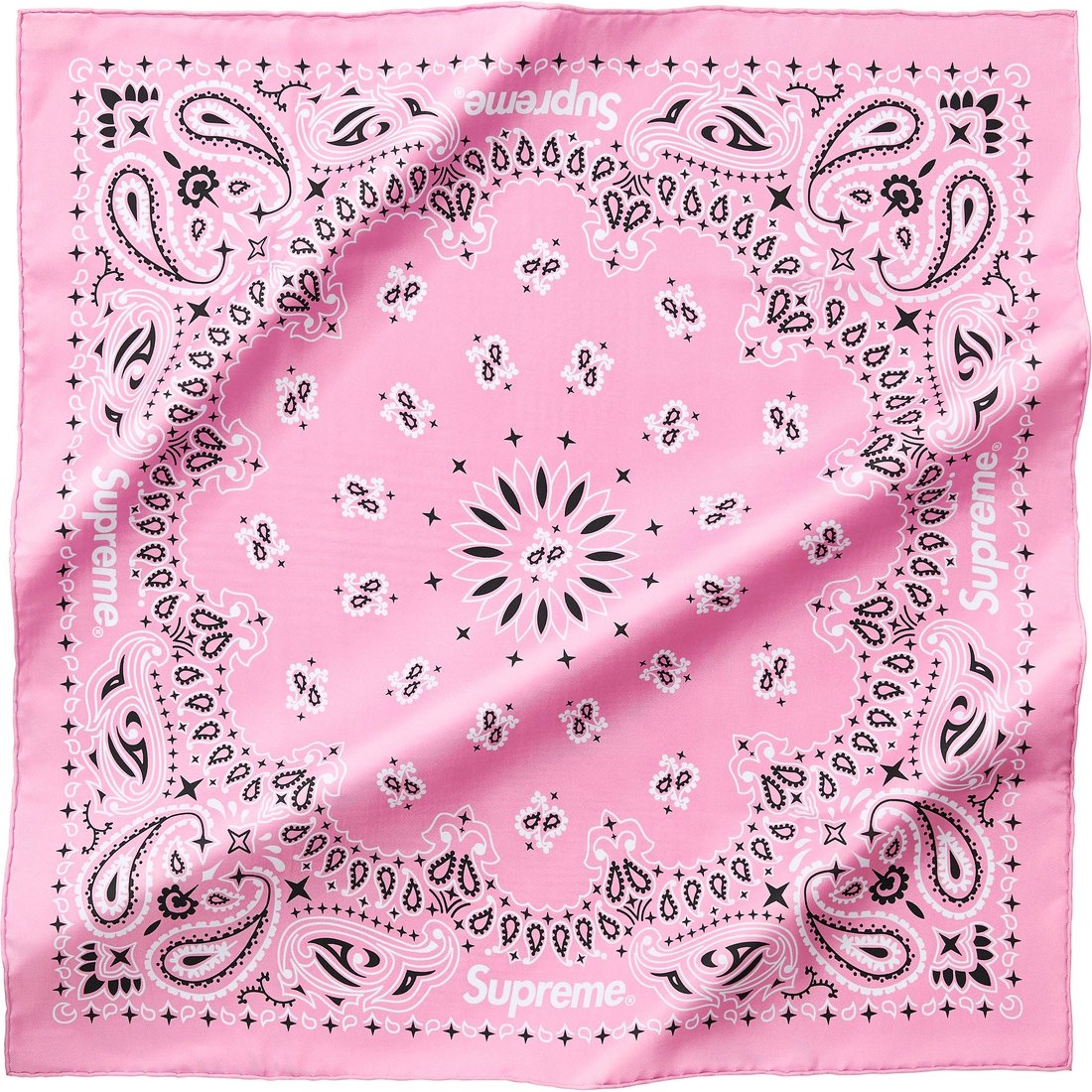 Supreme Silk Bandana (SS25) - Pink - $148