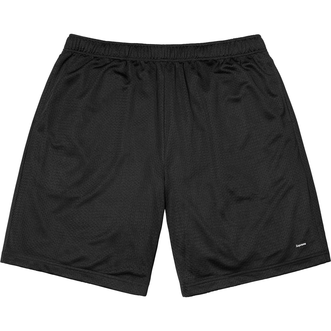 Supreme Small Box Baggy Mesh Short (SS25) - Black - $98