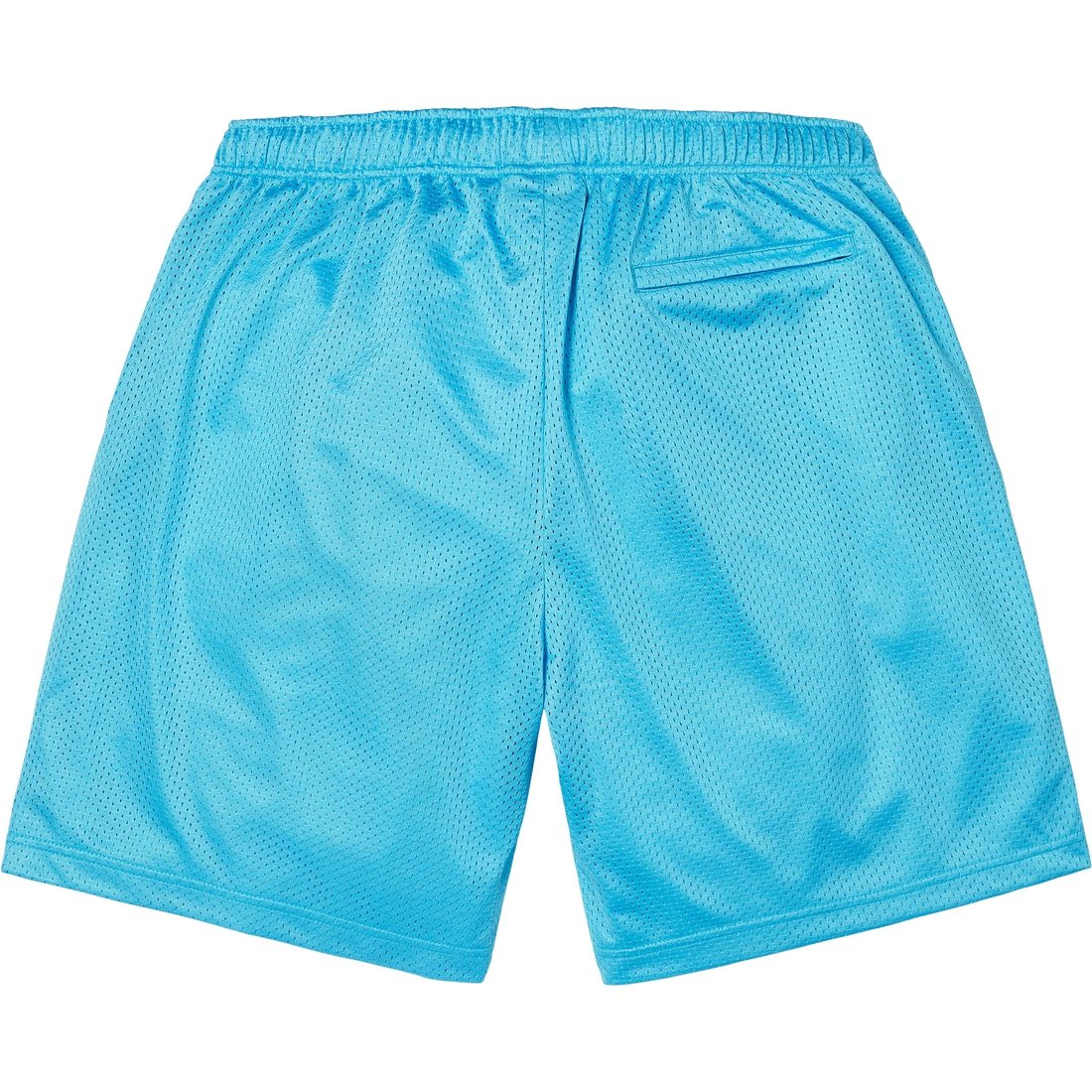 Supreme Small Box Baggy Mesh Short (SS25) - Cyan - $98