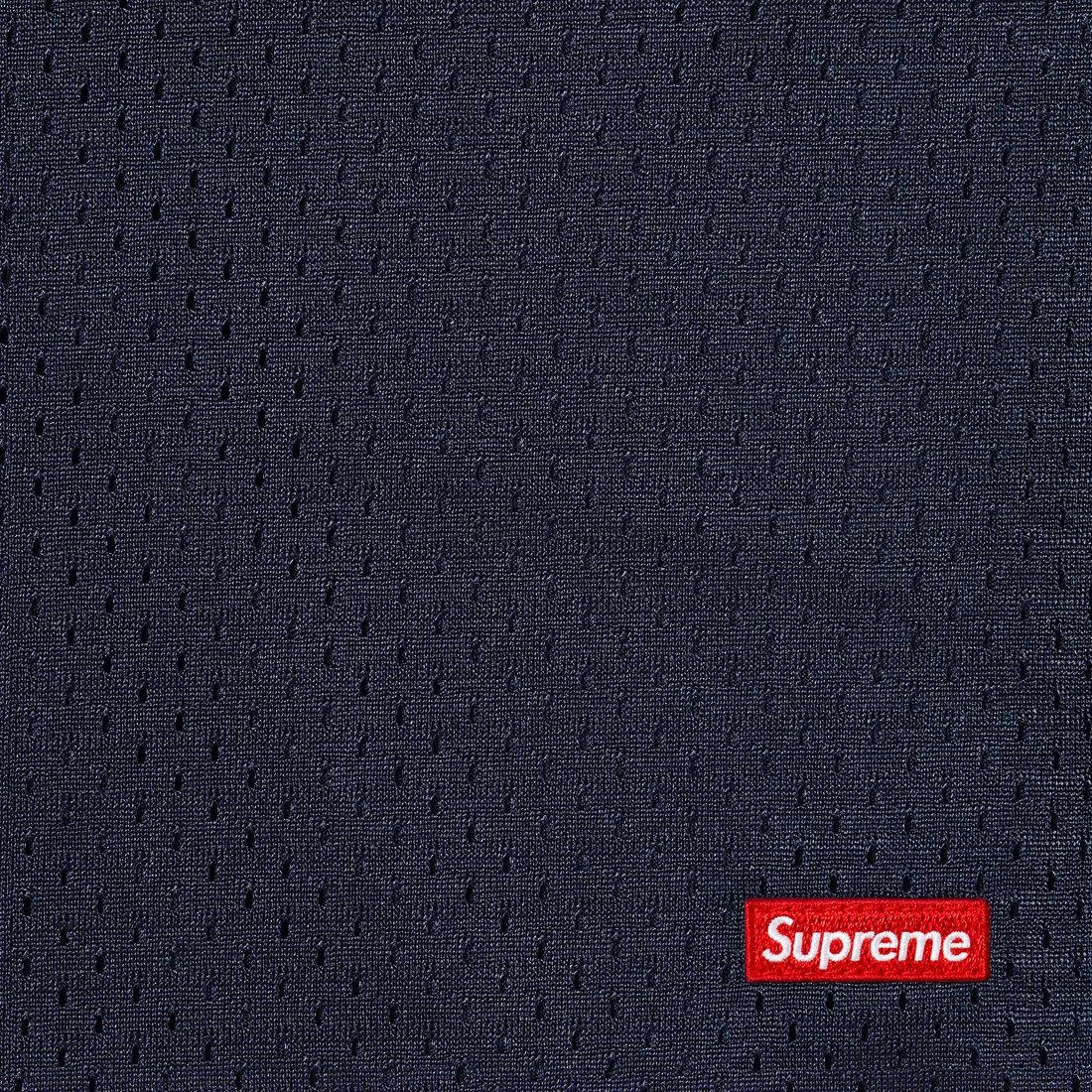 Supreme Small Box Baggy Mesh Short (SS25) - Navy - $98