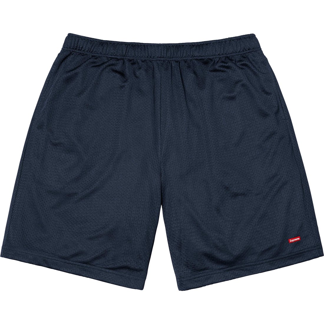 Supreme Small Box Baggy Mesh Short (SS25) - Navy - $98