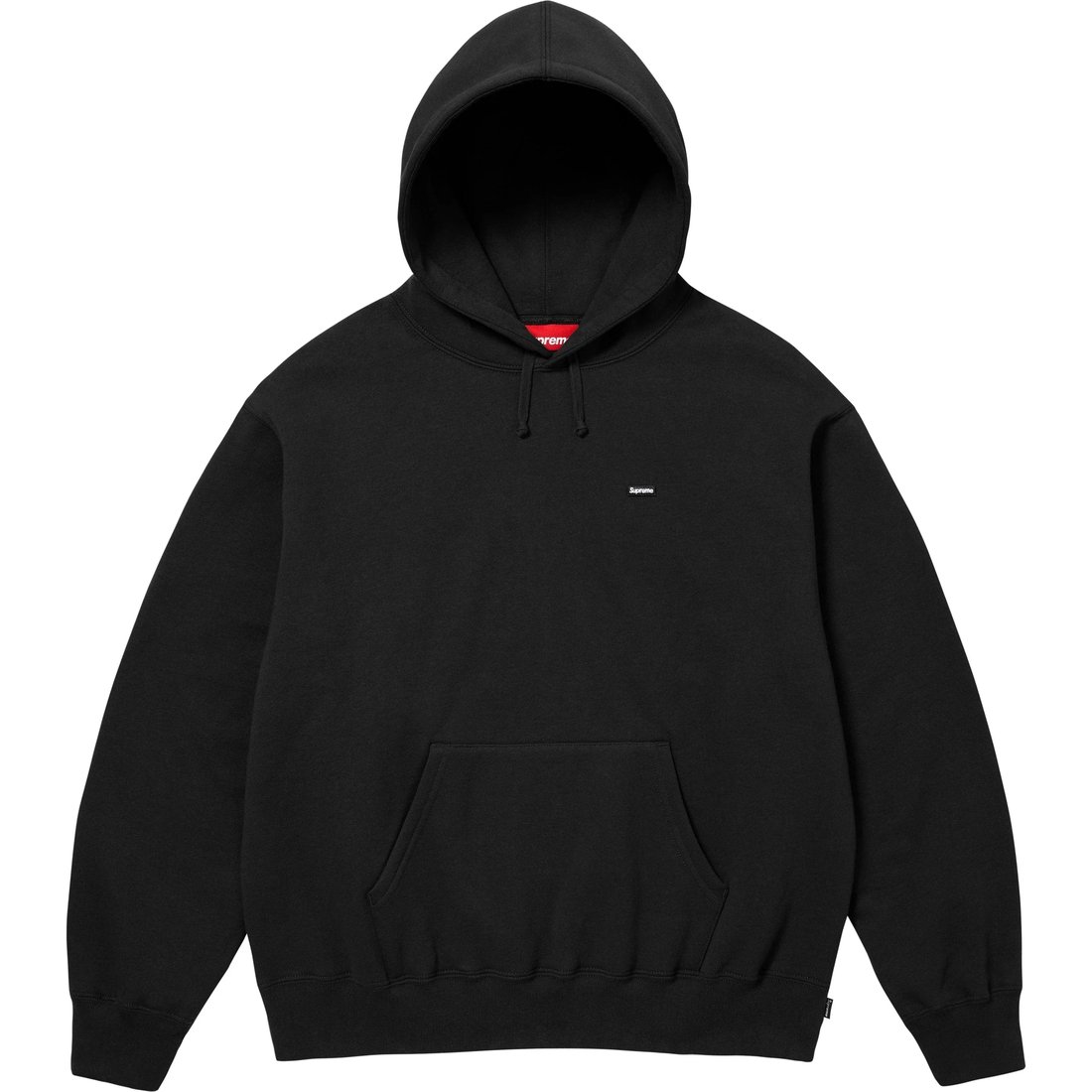 Supreme Small Box Hooded Sweatshirt (SS25) - Black - $158