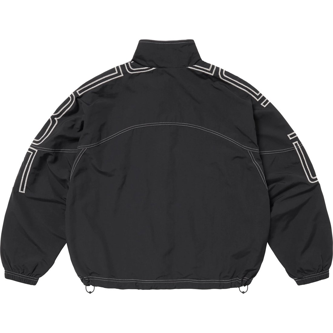 Supreme Spellout Embroidered Track Jacket (SS25) - Black - $178