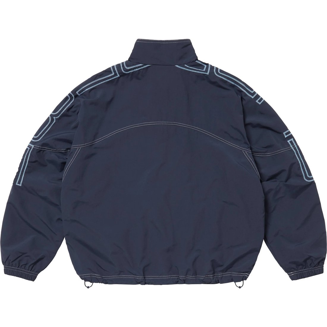Supreme Spellout Embroidered Track Jacket (SS25) - Navy - $178