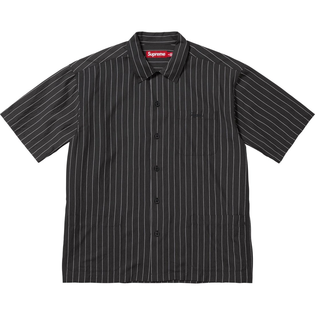 Supreme Stripe S S Pajama Shirt (SS25) - Black - $158