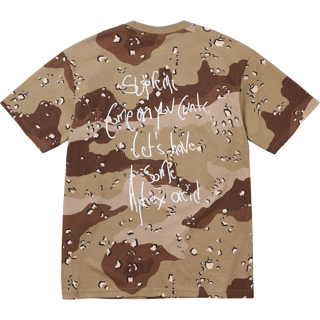 Supreme Supreme Aphex Twin Windowlicker Tee (SS25) - Chocolate Chip Camo - $54