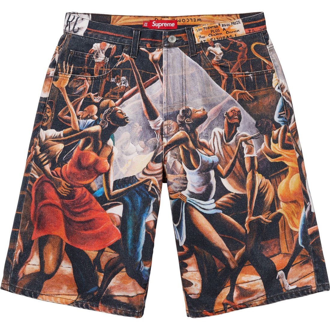 Supreme Supreme Ernie Barnes Baggy Denim Short (SS25) - Dance - $168