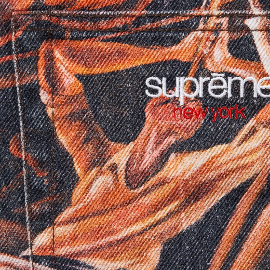 Supreme Supreme Ernie Barnes Baggy Denim Short (SS25) - Dance - $168