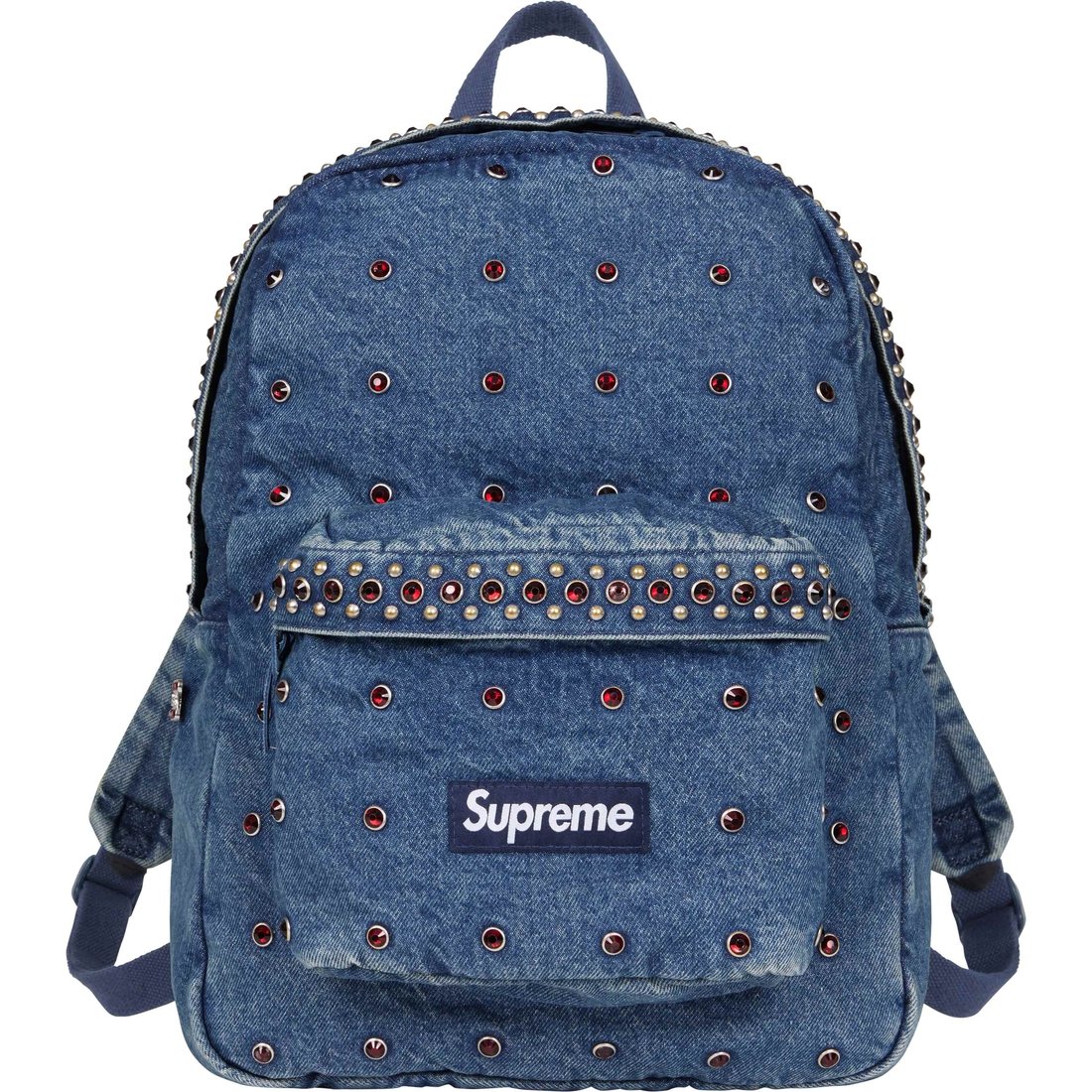 Supreme Supreme b.b. Simon Denim Backpack (SS25) - Washed Indigo - $298