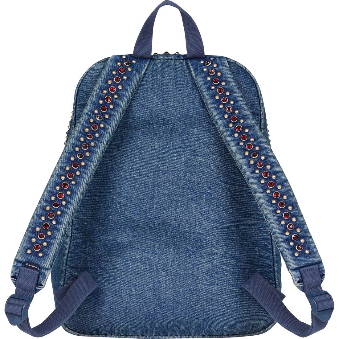 Supreme Supreme b.b. Simon Denim Backpack (SS25) - Washed Indigo - $298