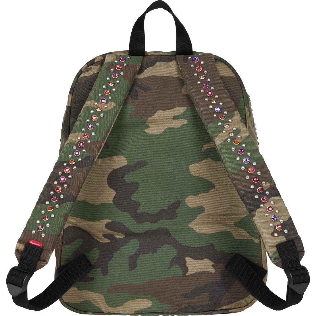 Supreme Supreme b.b. Simon Denim Backpack (SS25) - Woodland Camo - $298