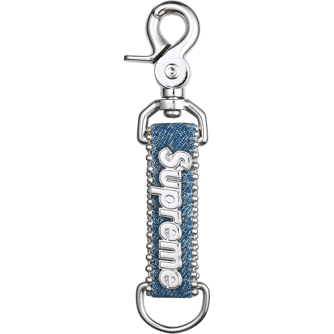 Supreme Supreme b.b. Simon Denim Keychain (SS25) - Washed Indigo - $68
