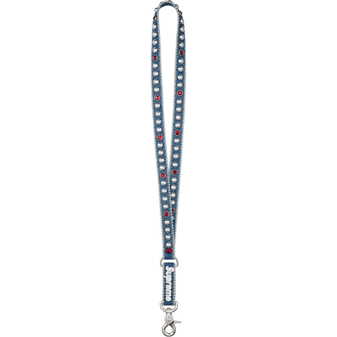 Supreme Supreme b.b. Simon Denim Lanyard (SS25) - Washed Indigo - $148