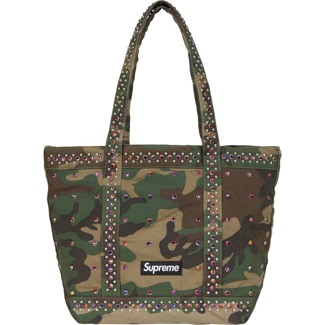 Supreme Supreme b.b. Simon Denim Tote Bag (SS25) - Woodland Camo - $348