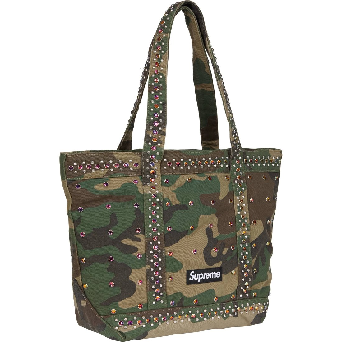 Supreme Supreme b.b. Simon Denim Tote Bag (SS25) - Woodland Camo - $348