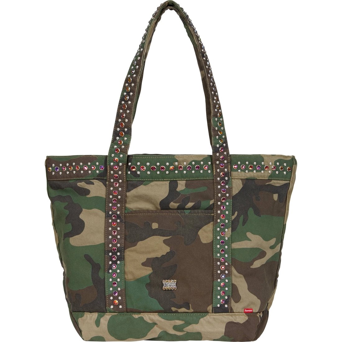 Supreme Supreme b.b. Simon Denim Tote Bag (SS25) - Woodland Camo - $348