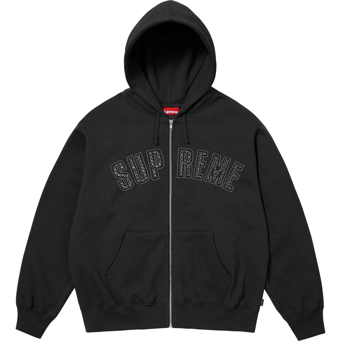 Supreme Supreme b.b. Simon Zip Up Hooded Sweatshirt (SS25) - Black - $298