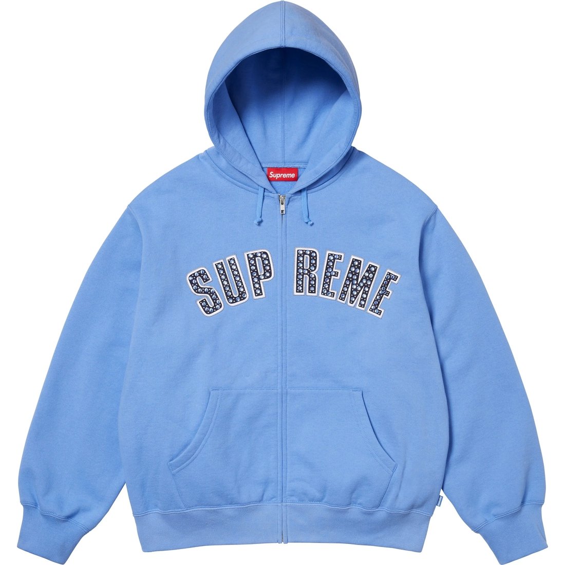 Supreme Supreme b.b. Simon Zip Up Hooded Sweatshirt (SS25) - Light Blue - $298