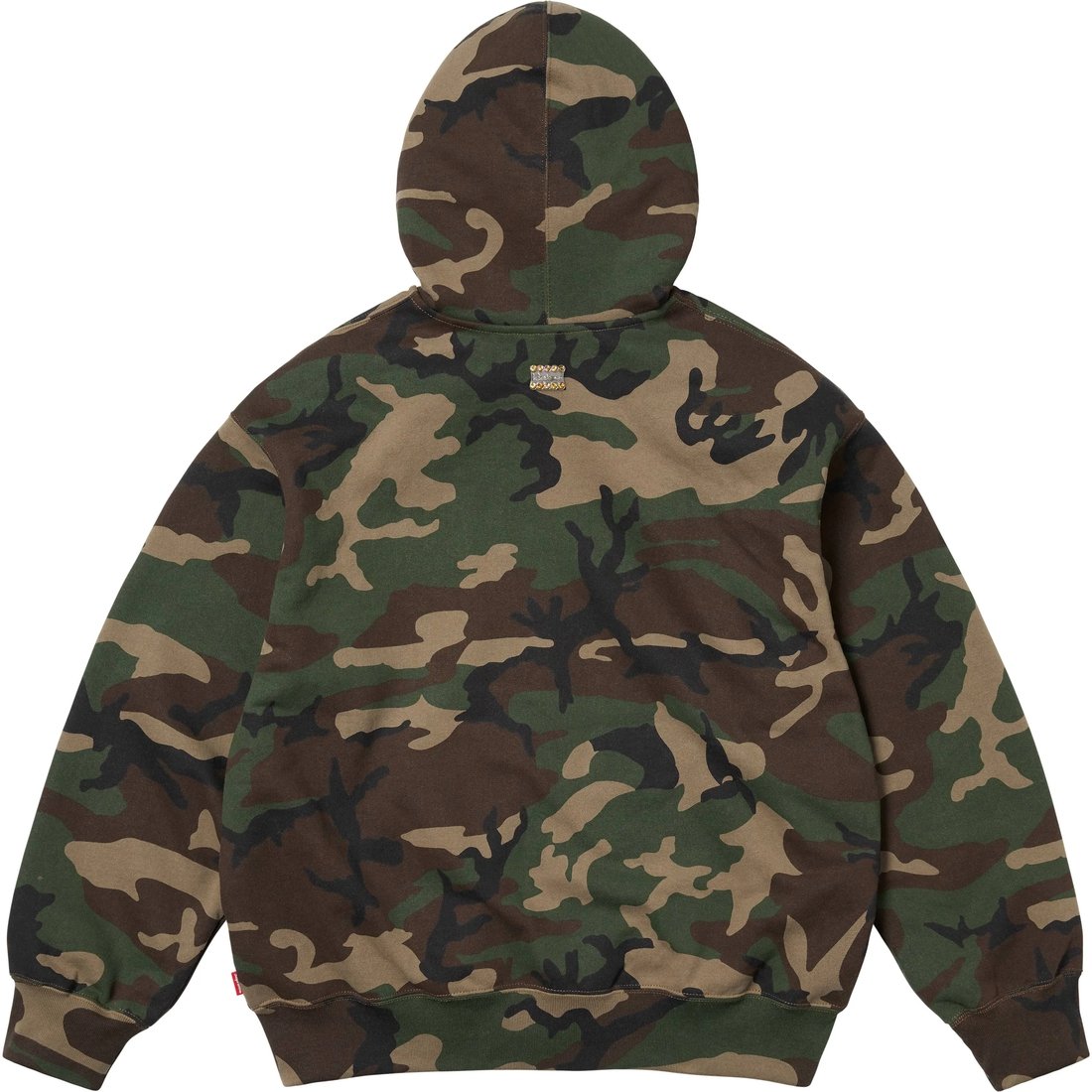 Supreme Supreme b.b. Simon Zip Up Hooded Sweatshirt (SS25) - Woodland Camo - $298