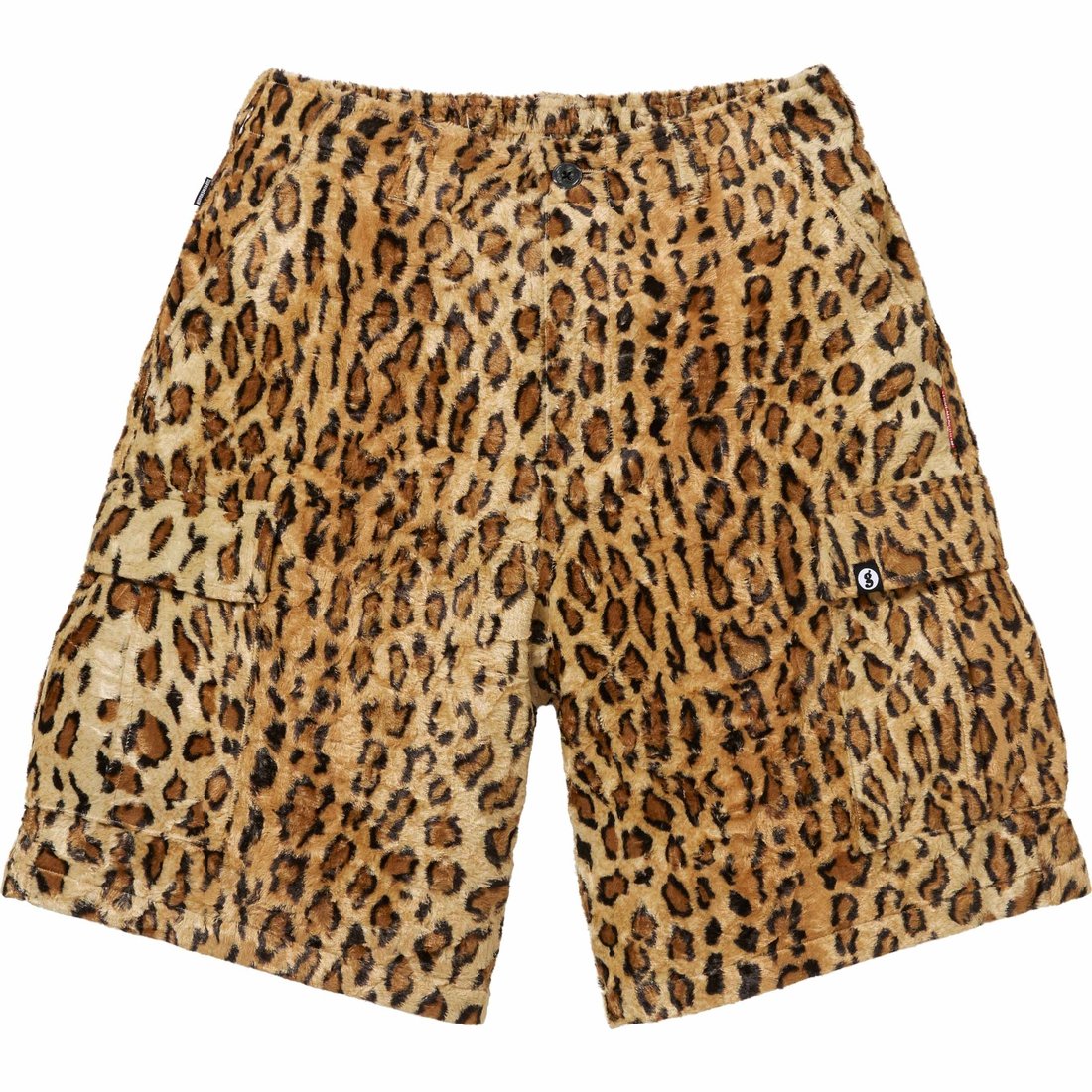 Supreme Supreme GOODENOUGH Crushed Rayon Pile Cargo Short (SS25) - Leopard - $198